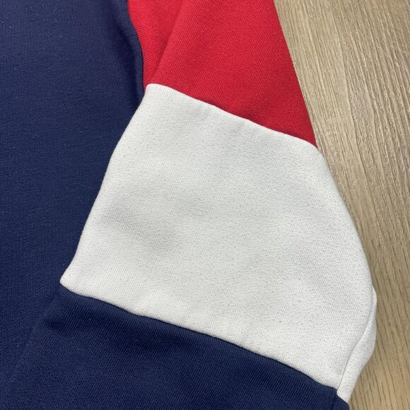 Polo Ralph Lauren Hoodie Mens Large Navy Red White Colorblock 1967 Flag Pony - Picture 9 of 13